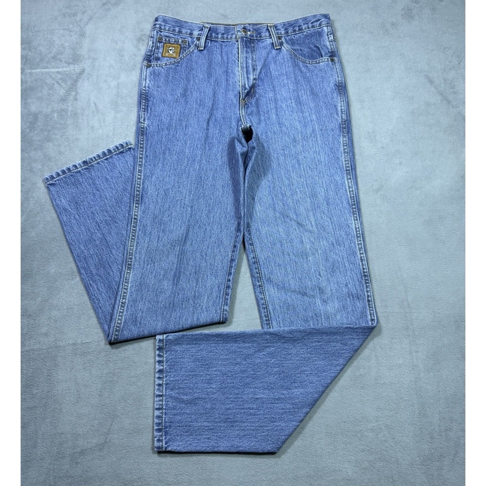 Cinch Jeans Mens 34x36 Regular Straight Leg Cowboy Rodeo Ranch Garage Farm USA